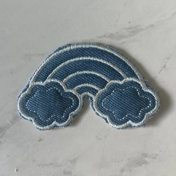 NWT Denim Rainbow Patch - Picture 1 of 1